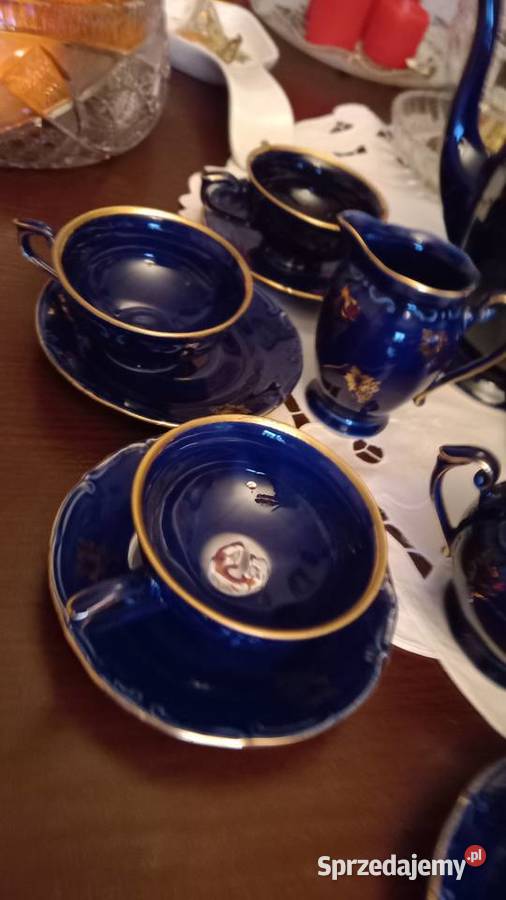 Serwis kawowyTułowicekobalt i złoto