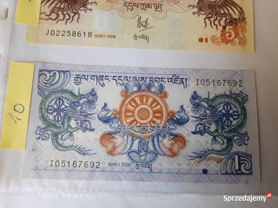 Banknot kolekcjonerski Bhutan Madagaskar Ruda Śląska