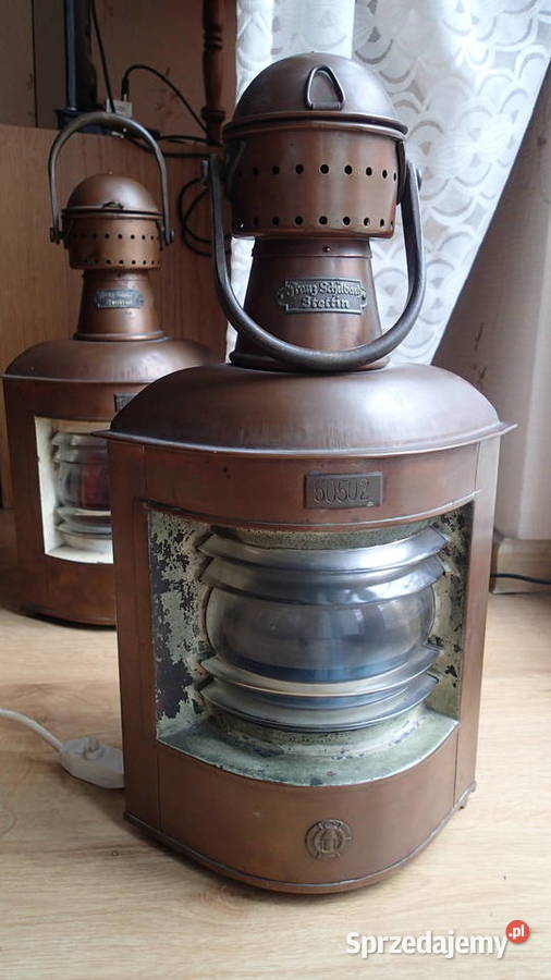 Lampy nawigacyjne Franz Schilbach aus Sttetin Szczecin