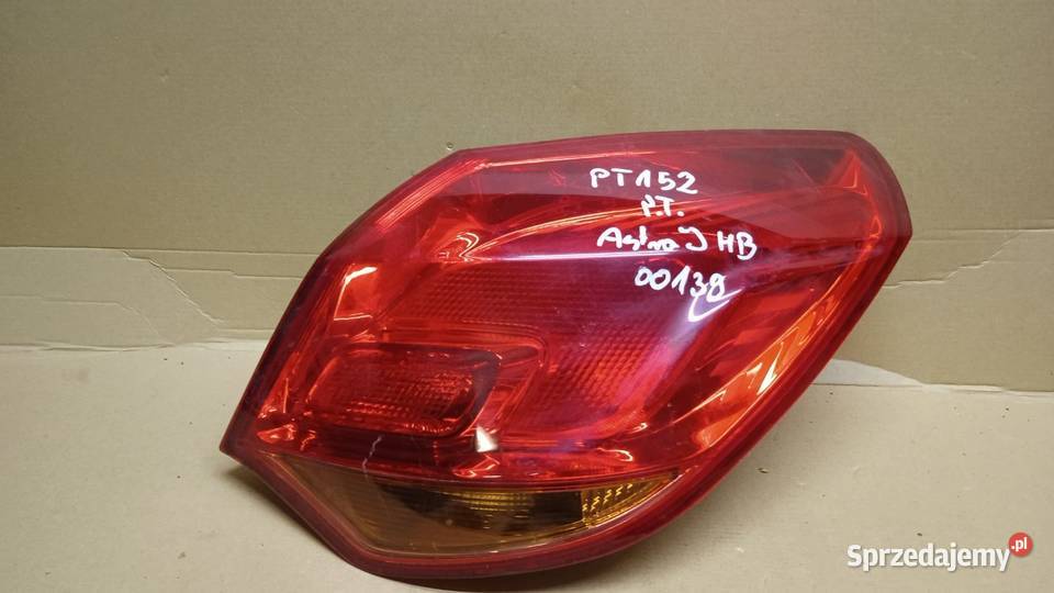 OPEL ASTRA J HB LAMPA TYŁ PRAWY Zbierkowo