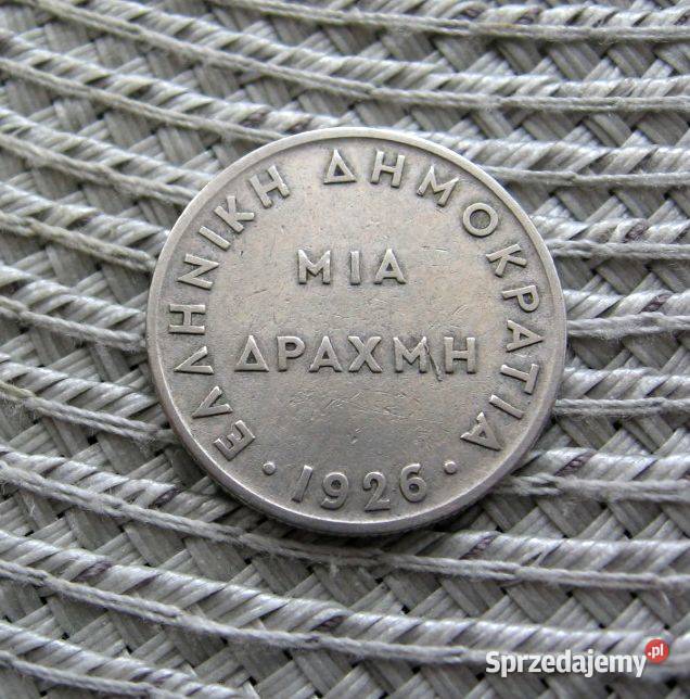 Grecja 1 Drachma 1926r Kalisz