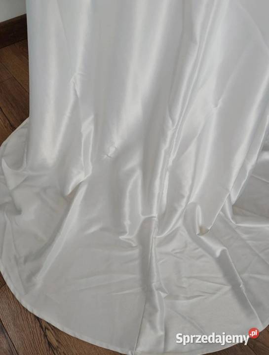Sukienka ślubna satynowa 44 2XL Bonprix biała Suwałki