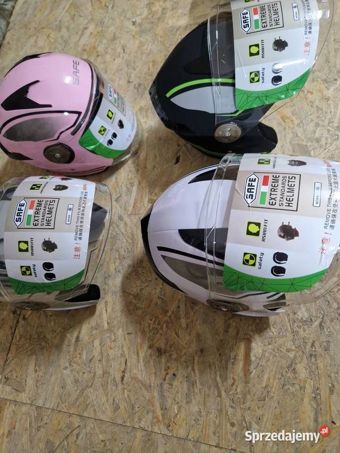 Kask skuter czarny różowy biały popielaty helmet wielkopolskie Głogowa