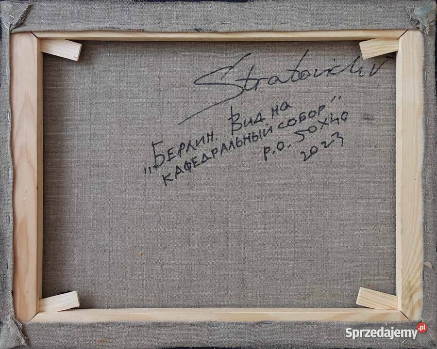 STRATOVICH W obraz olejny na płótnie BERLIN podlaskie Supraśl