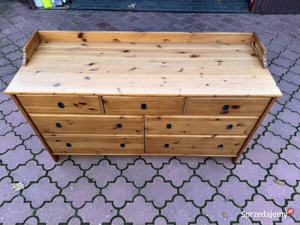 Komoda drewniana szuflady Ikea leksvik szafa Komody Garwolin