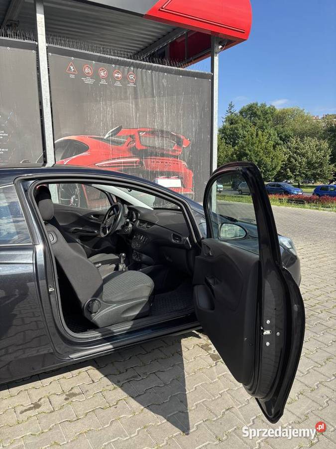 Opel Corsa E OPEL CORSA 14 75 3D czarny bezwypad wspomaganie kierownicy małopolskie Kraków