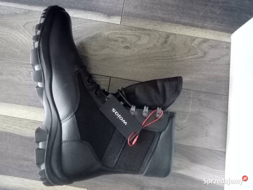 buty męskie skórzane wysokie czarne 46 firmy śląskie Sosnowiec