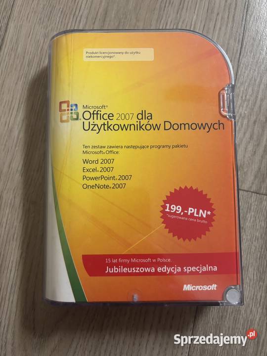 Microsoft Office 2007 Użytkowników Domowych polski
