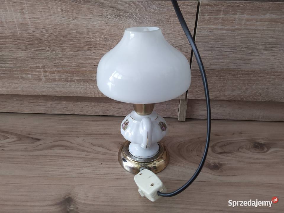 Lampka nocna stołowa ceramiczna Polam Poznań mazowieckie Pruszków