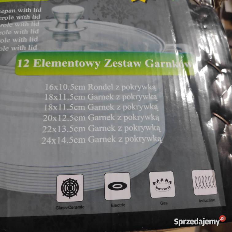 Garnki zestaw 6 samych garnków z grubym dnem Łódź