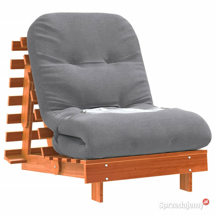 Sofa rozkładana futon z materacem woskowy brąz Warszawa
