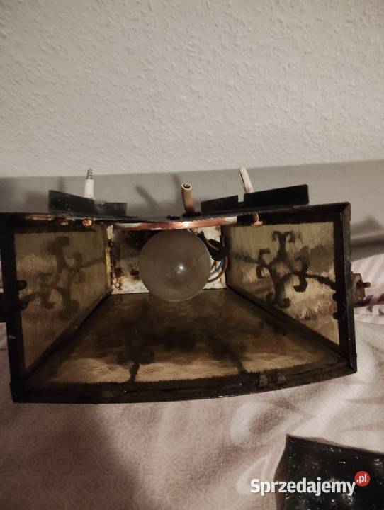 Stara retro lampa kinkiet Przedbórz