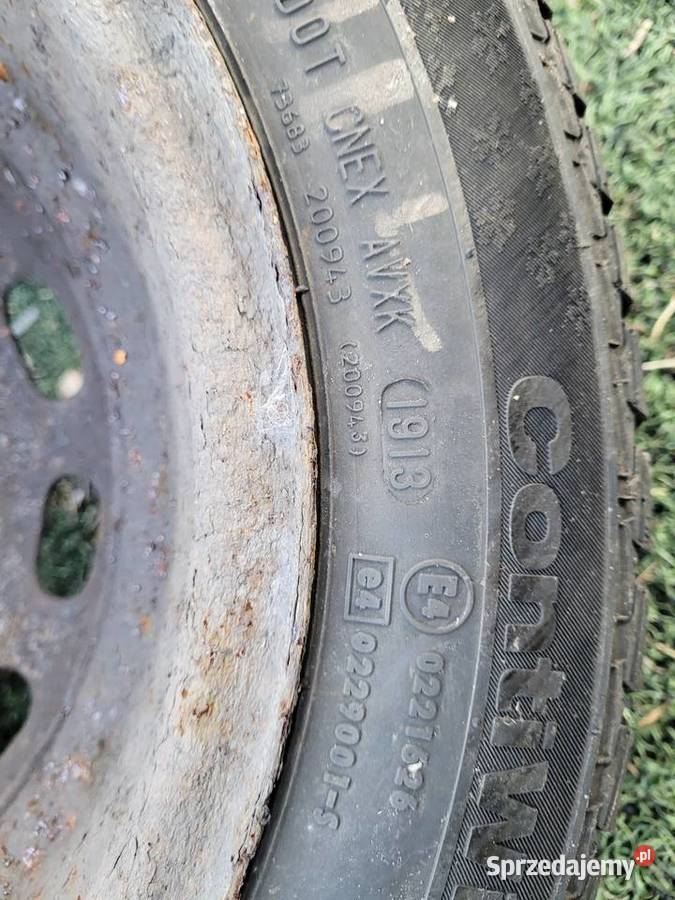 Opony zimowe 17565R14 4 sztuki prawie nowe Sztumska Wieś