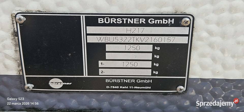 Przyczepa kempingowa Burstner 5 osób Rawicz