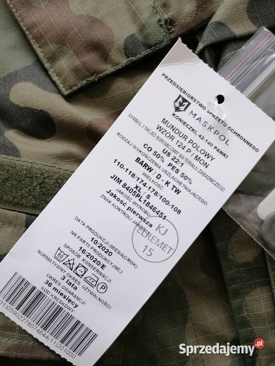 Bluza polowa wzór 124PMON Rozmiar XL 110118174 Ostrowiec Świętokrzyski