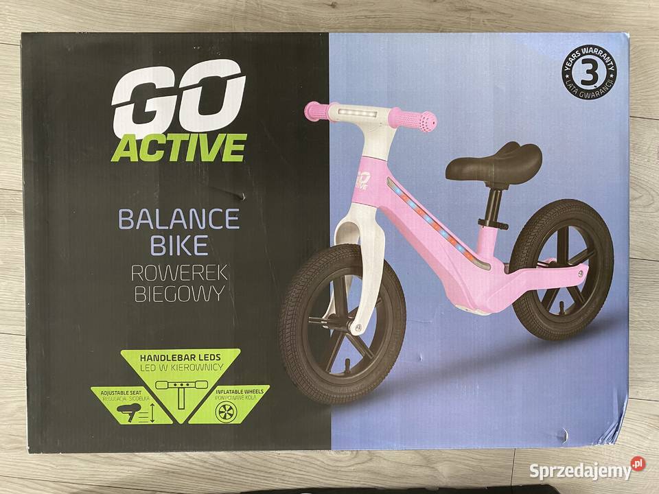 Rowerek biegowy z światełkami led sprzedam