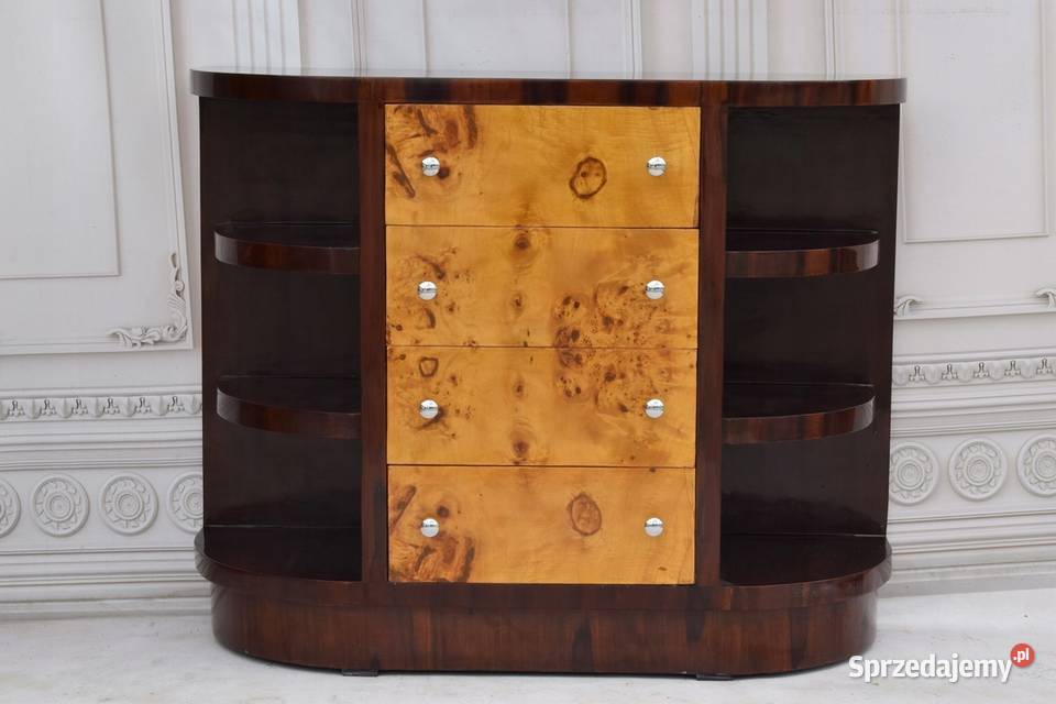 Komoda Regał Art Deco Szafka 4 Szuflady Półki Kraków