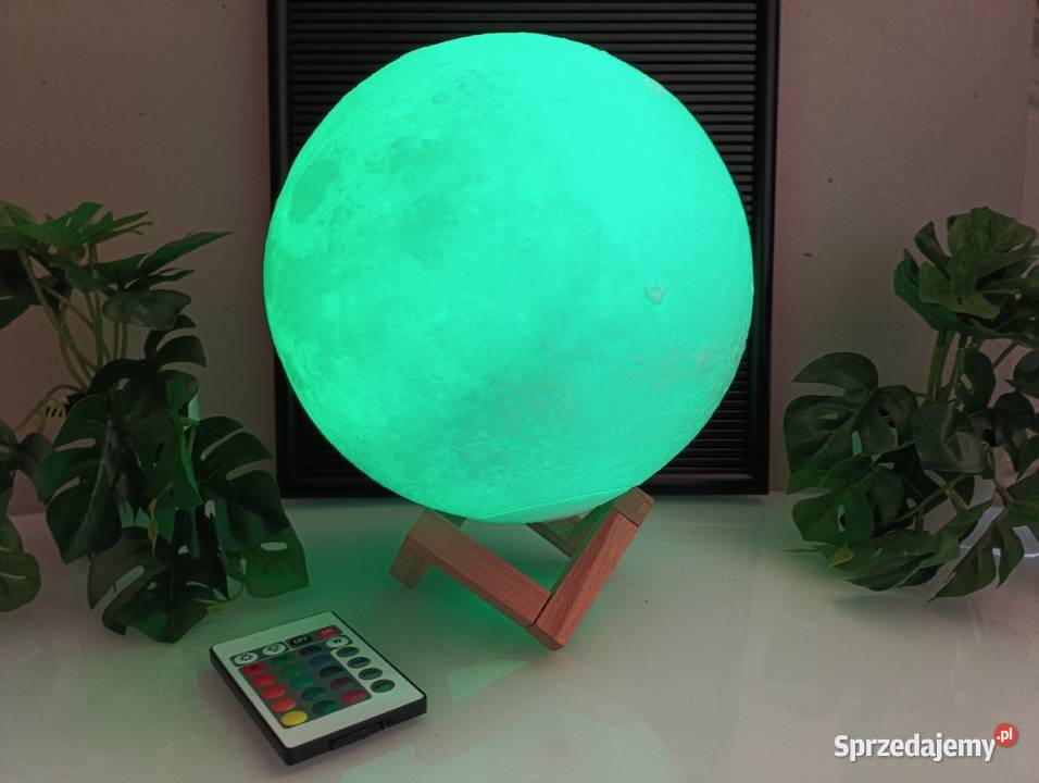Lampka księżycowa XXL 3D relaxdays wielkopolskie