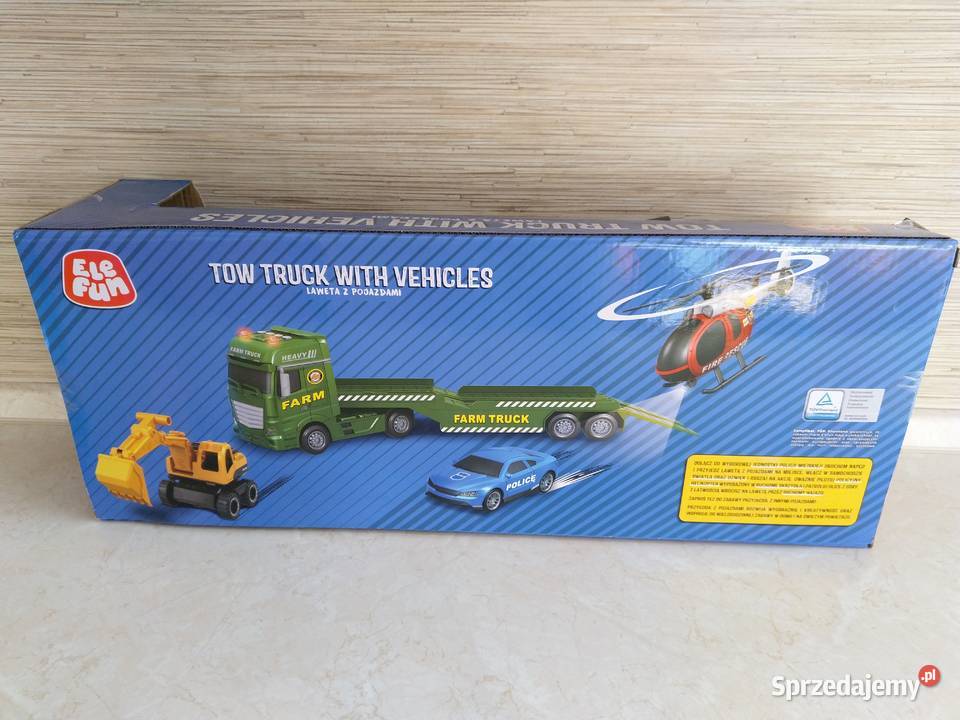 OKAZJA Laweta z pojazdami Police helikopter Zabrze