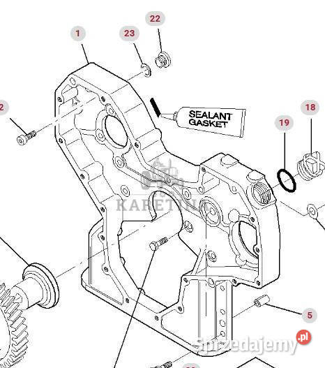 Massey Ferguson 8480 Obudowa Koła Zębów Rozrządu Jastrzębniki