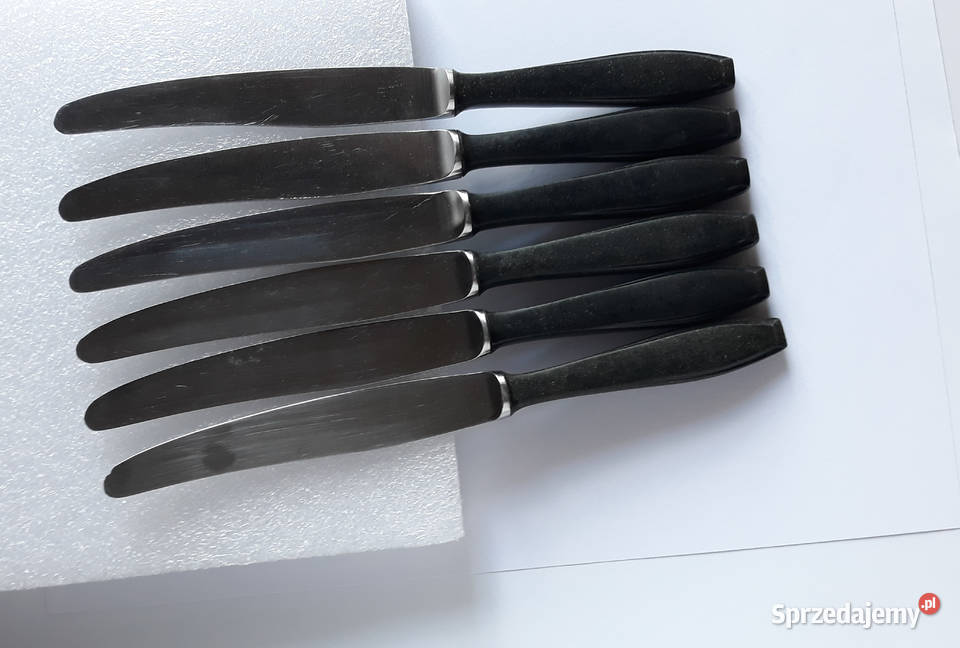 Noże obiadowe KANT BAKELIT sztućce PRL Wyposażenie wnętrz Dąbrowa Górnicza