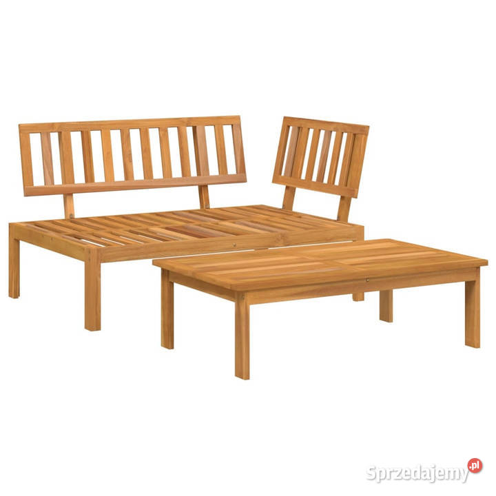 Sofa ogrodowa i stolik z deseczek lite drewno Warszawa