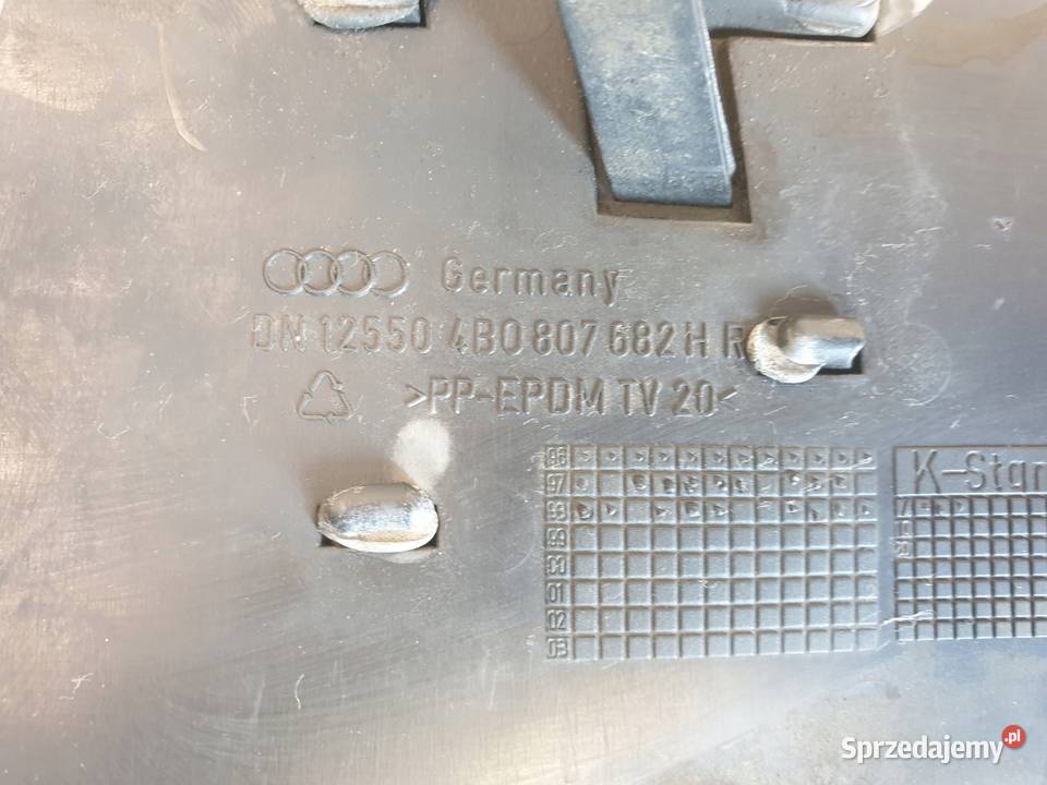 Audi A6 C5 19 TDI PRAWA KRATKA ZDERZAKA przód osobowe Rudka