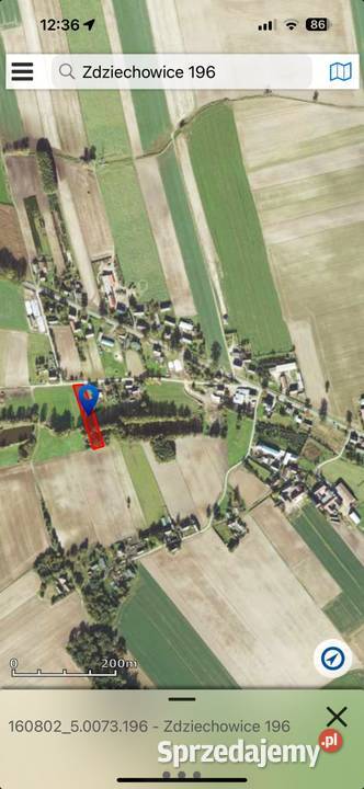 Działka budowlana drodze asfaltowej Zdziechowice sprzedam