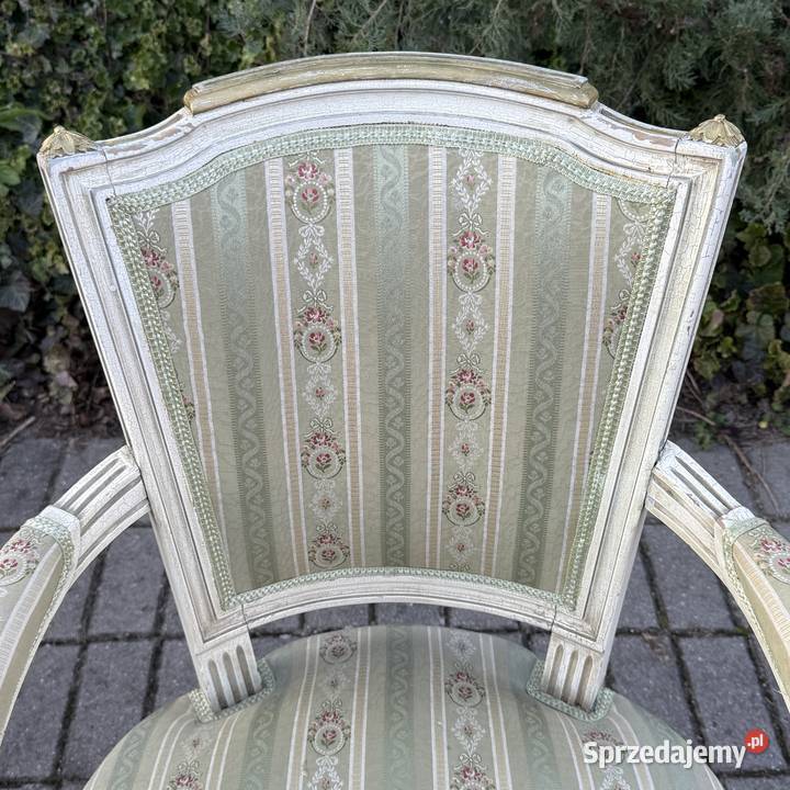 ARTexpert Para Francuskich foteli Ludwik XVI Meble Dobrzany