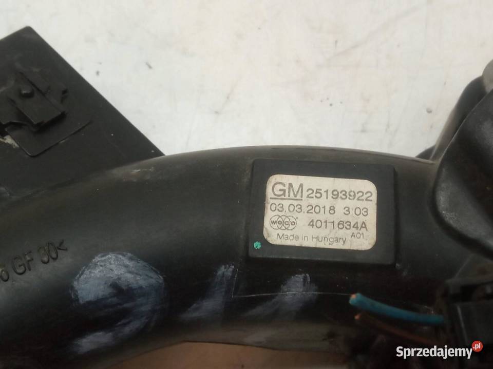 OBUDOWA TERMOSTATU 25193922 14 TURBO Opel Astra Rok produkcji 2018