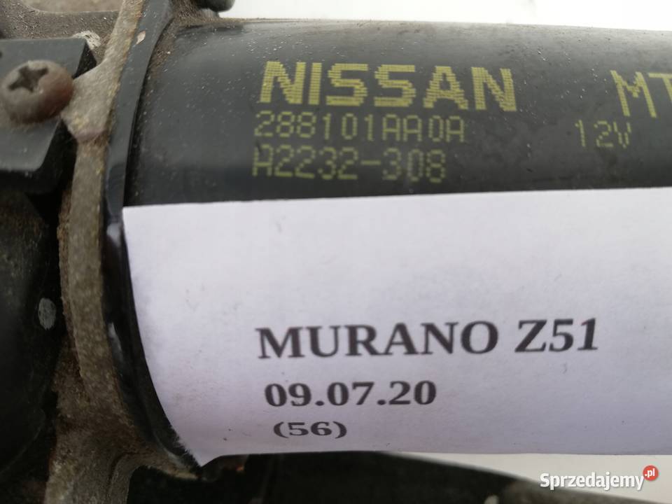 MECHANIZM WYCIERACZEK NISSAN MURANO II Z51 Nowy Tomyśl sprzedam