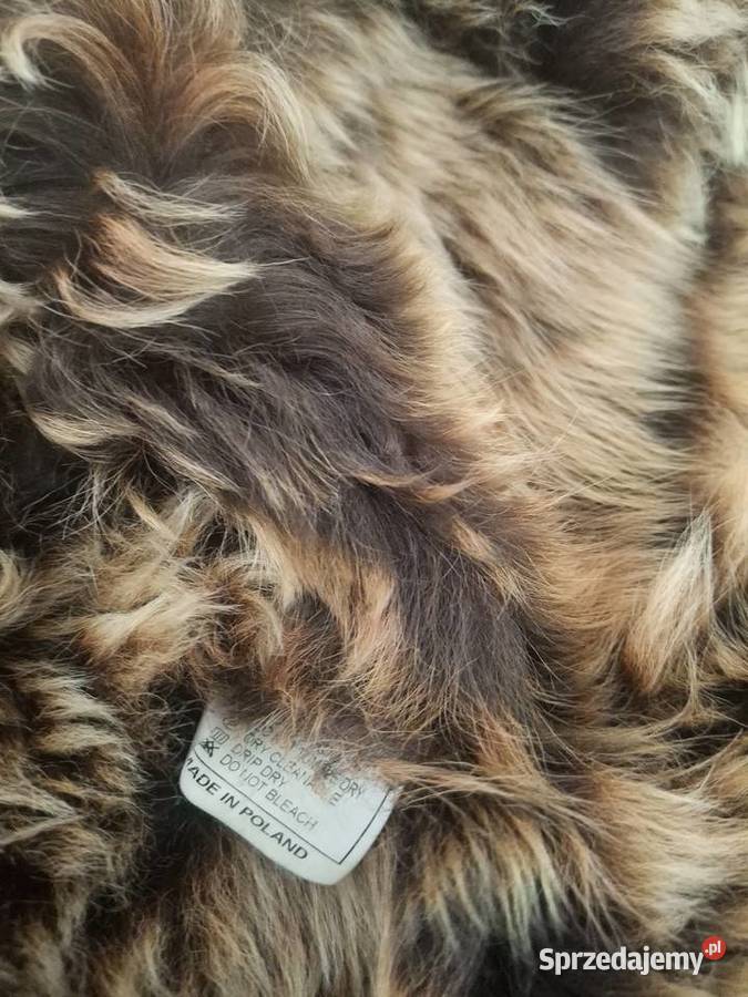 Damski Naturalny kożuszek z koziej skóry Rozmiar 38(M)