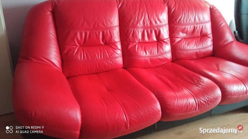 skórzane sofy wypoczynkowe Sofy i kanapy Łódź sprzedam