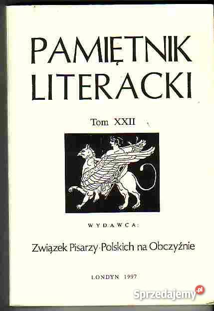 50 PAMIĘTNIK LITERACKI TOM XXII WYDAWCA ZWIĄZEK Proza i poezja Czyrna