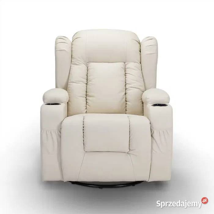 Fotel masujący rozkładany wypoczynkowy Brzyska