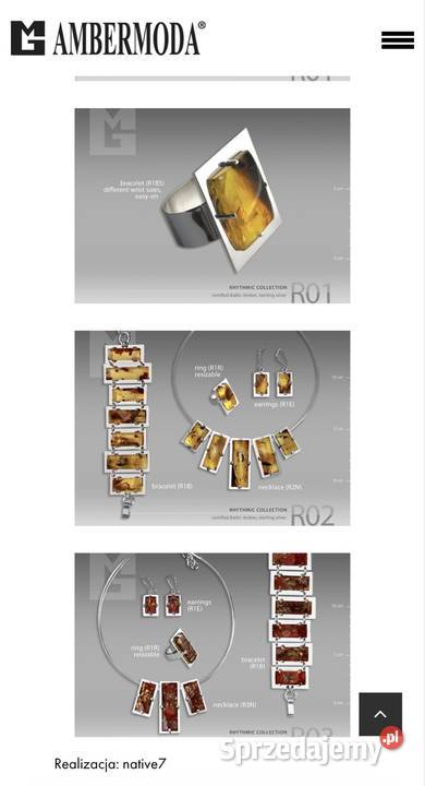 Kolczyki Krzemień pasiasty Ambermoda Bydgoszcz