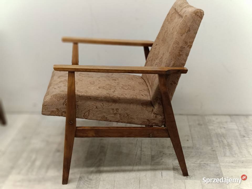 fotel fotele PRL Śniezka design lata 70te