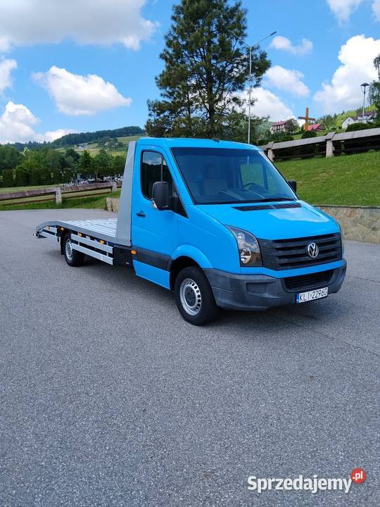 Autolaweta VW Crafter ładna zadbana niski autolaweta małopolskie Limanowa