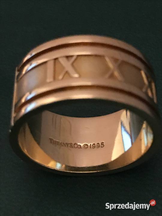 Piękny złoty pierścień ATLAS Tiffany Co Warszawa