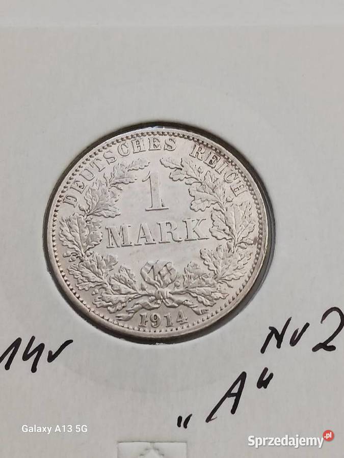 1 Marka Prusy 1914 r 2 mennica A
