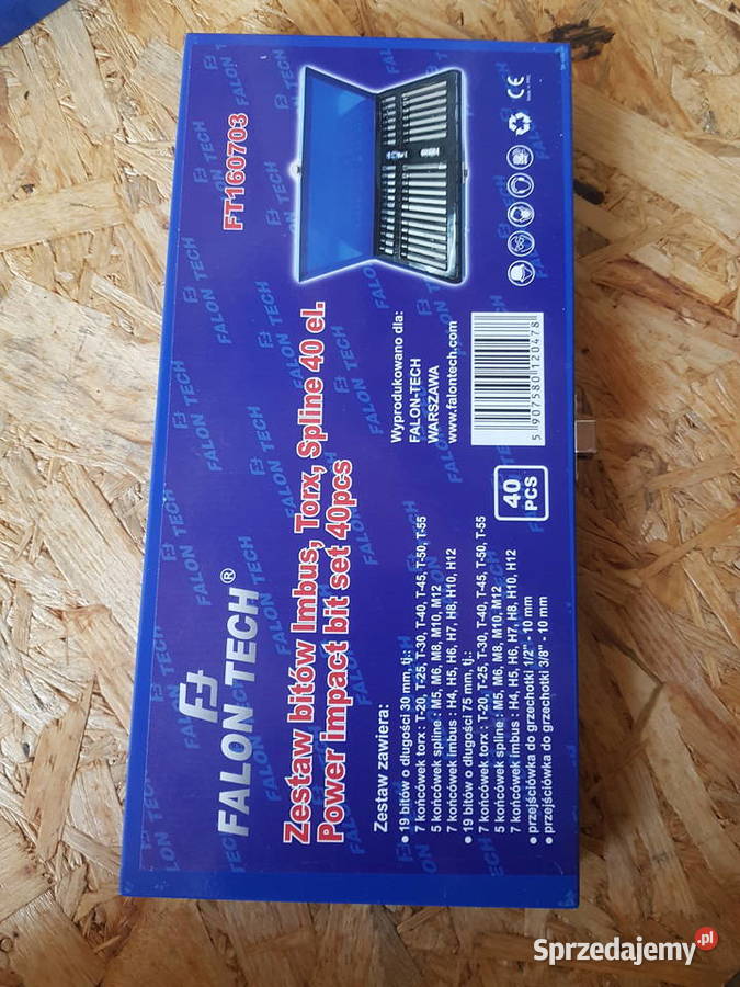 FALON TECH Zestaw bitów Imbus TORX Spline 40el Głogowa
