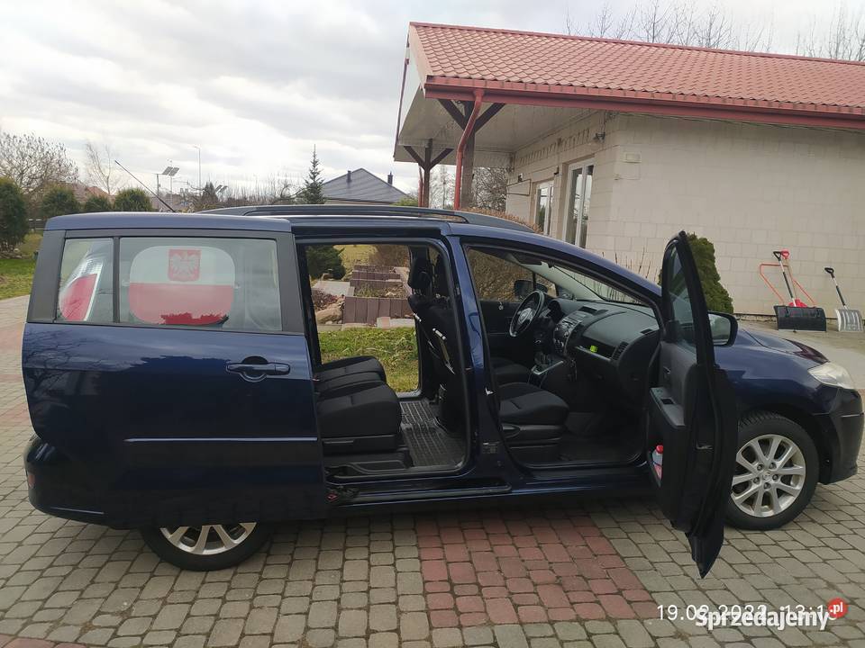 Mazda 5 orygprzebieg 7osób webasto garażowany tempomat Tomaszowice