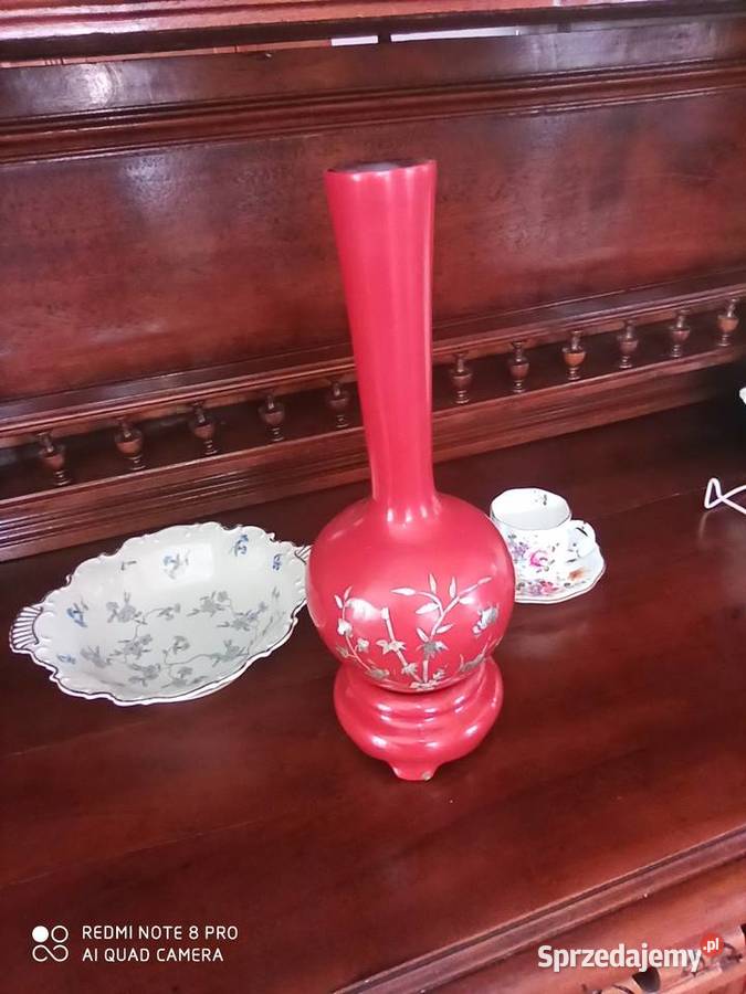 Wazon z laki z masą perłową na podstawce Pozostałe Gdańsk sprzedam