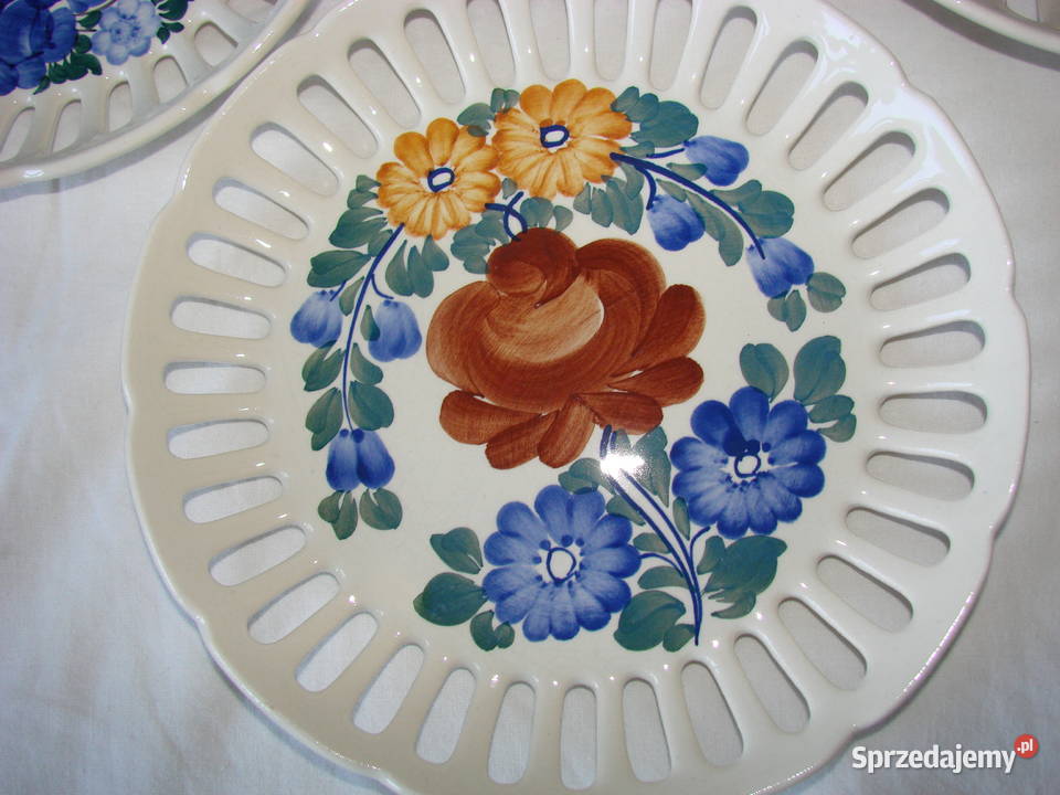 Koło fajansowy talerz PRL Pruszcz Gdański