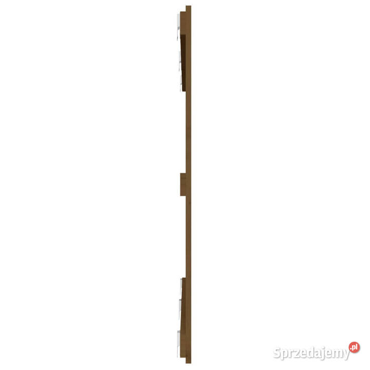 Wezgłowie łóżka miodowy brąz 147x3x90 lite