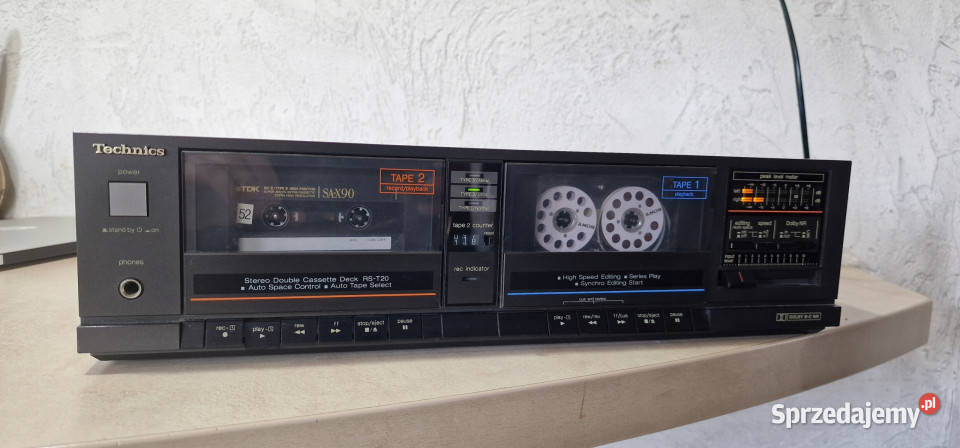 Technics RS T20 dwukasetowy magnetofon deck Magnetofony Audio Międzychód