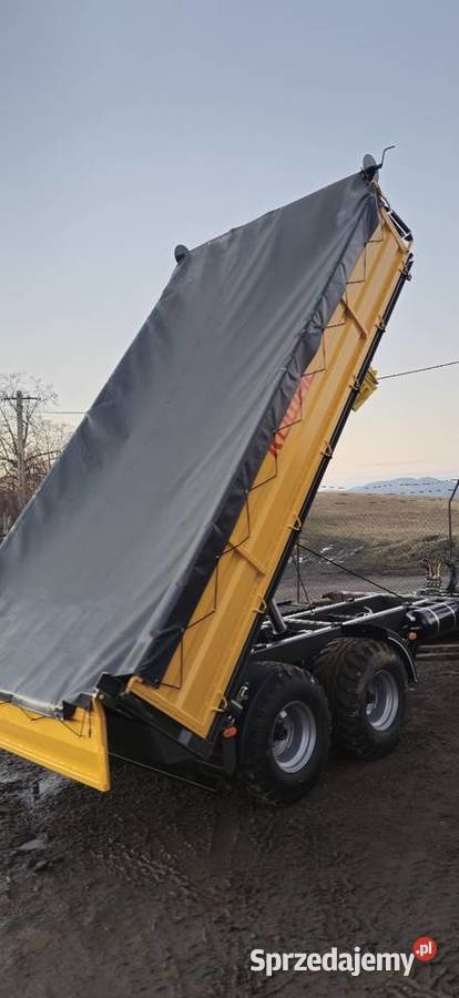 Nowa przyczepa rolnicza Tandem 255x450x65 FV nieuszkodzony Limanowa