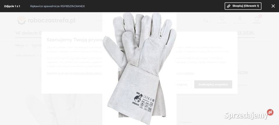 rekawice spawalnicze nowe skórzane Głogów