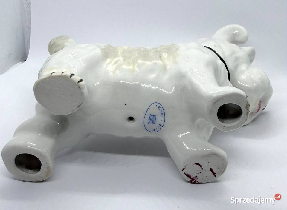 Figurka pies Terier Szkocki porcelana Alba IULIA Kraków