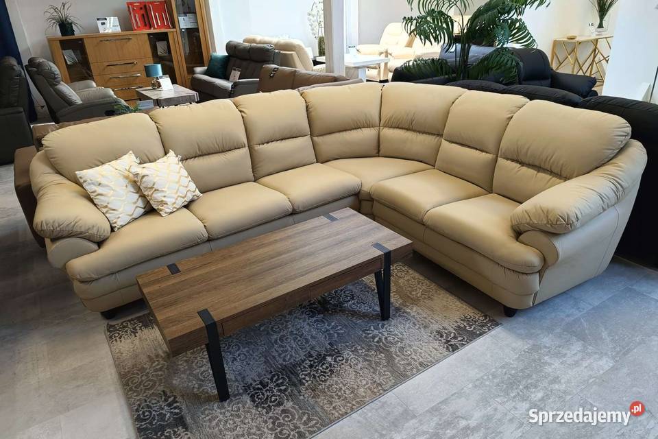Narożnik Puchacz 3x2 skóra naturalna bez funkcji 220cm Katowice